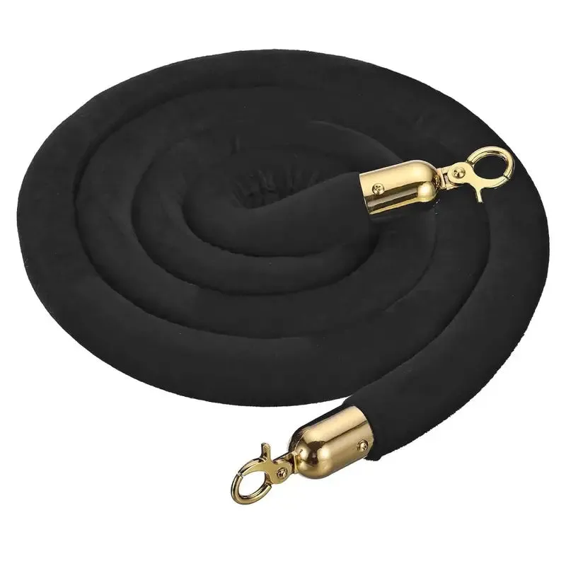 Events Luxurious 4.9ft Black Velvet Stanchion Rope