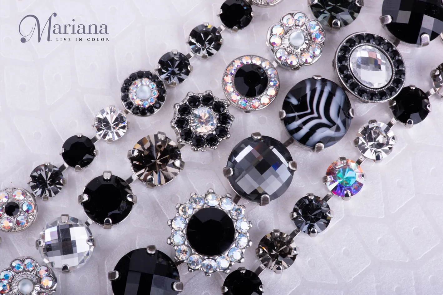 Extra Luxurious Cluster Bracelet in "Obsidian Shores" *Custom*