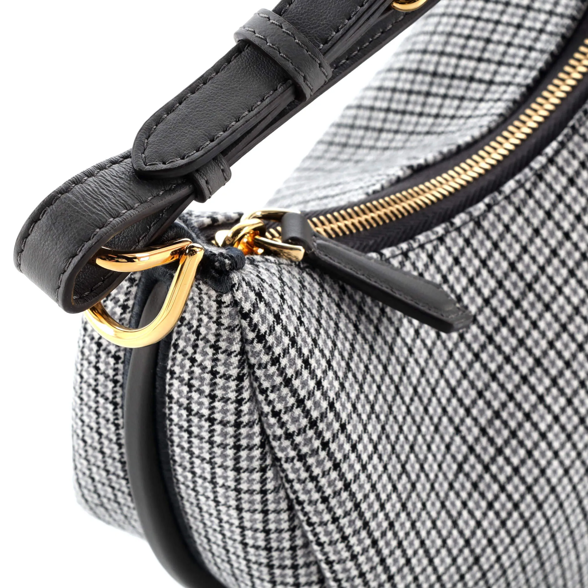 Fendigraphy Bag Houndstooth Wool Small