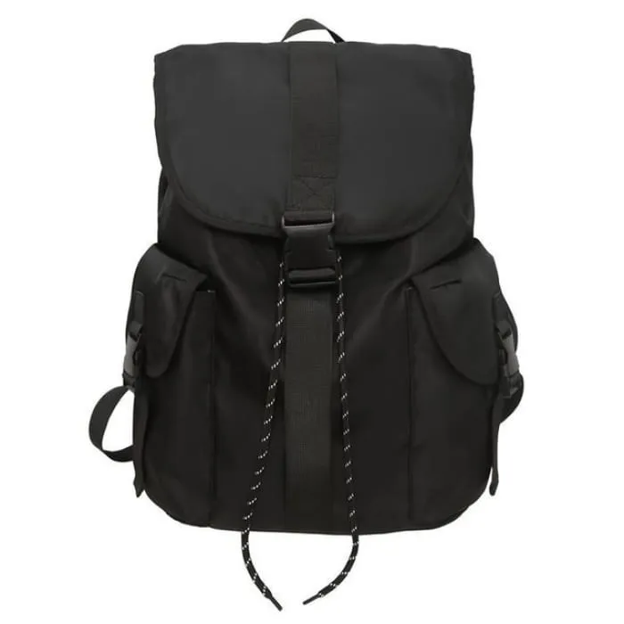 Flap Buckle Nylon Backpack