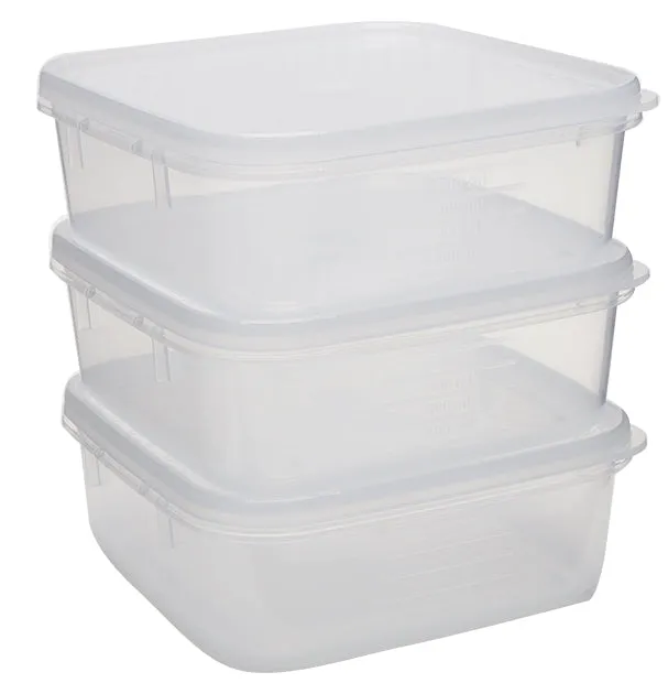 Food Container, Square, 500ml, Set