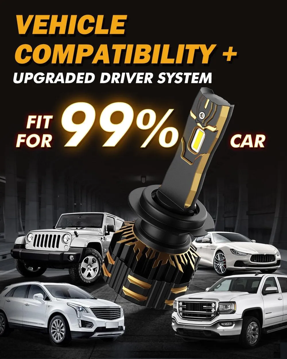 For 2015 Skoda Superb 3 (3V) H7 LED Headlight Bulbs