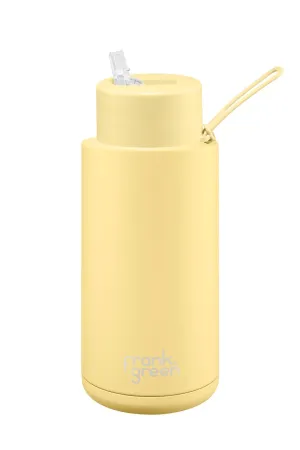 Frank Green - Ceramic Reusable Bottle Straw Lid 34oz Buttermilk
