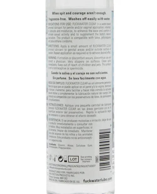 Fuck Water Clear H2O - Luxurious Personal Lubricant