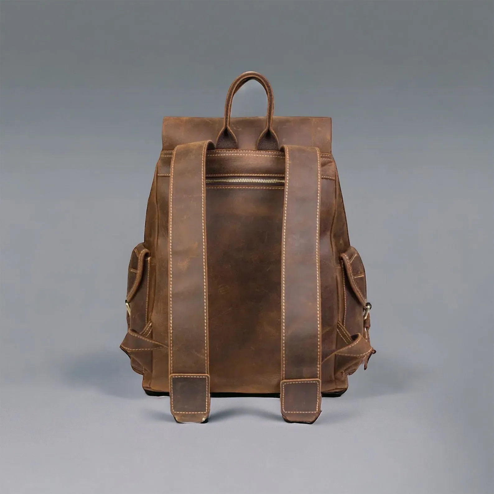 Full Grain Leather 15.6" Laptop Backpack