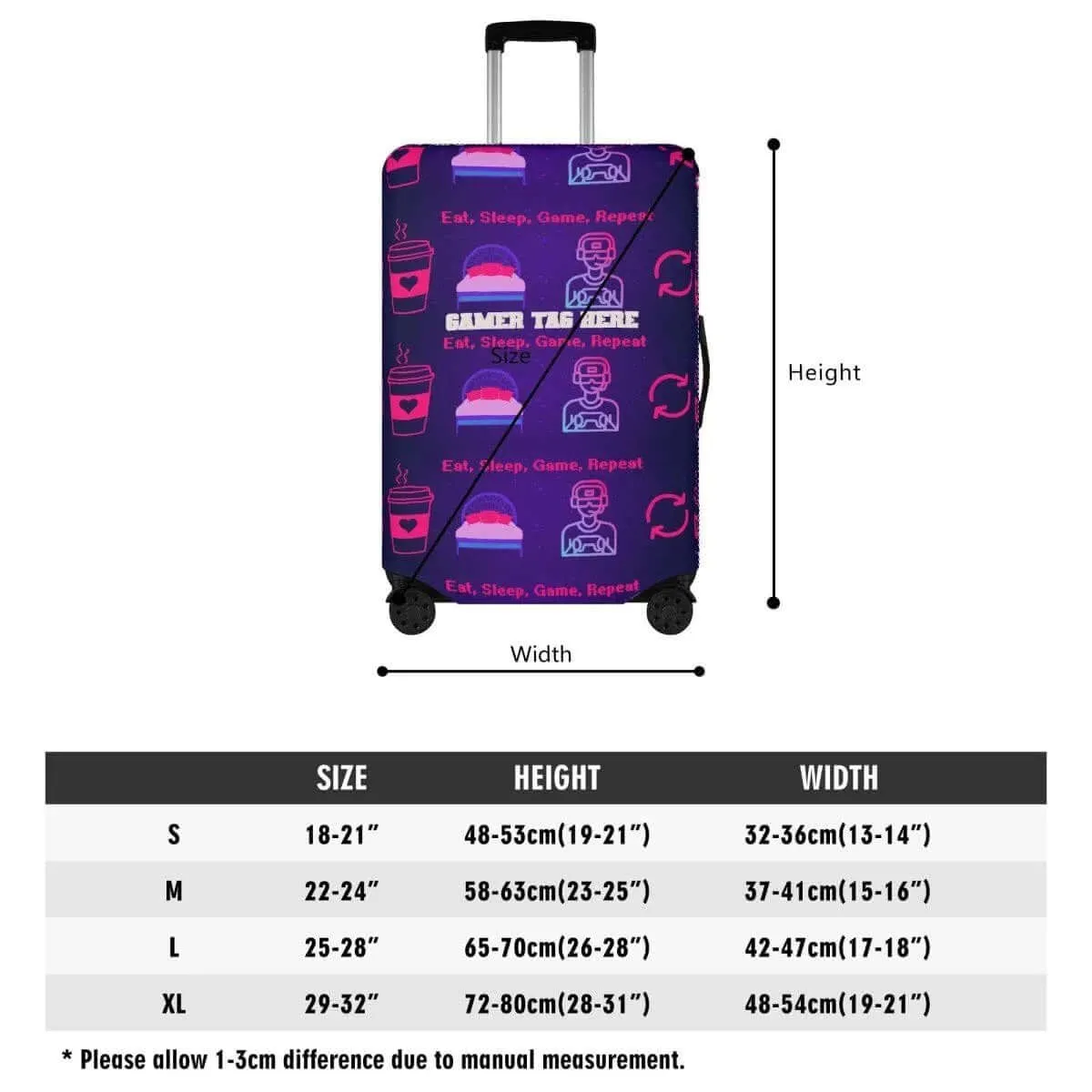 Game On Travel Personalized Luggage Cover
