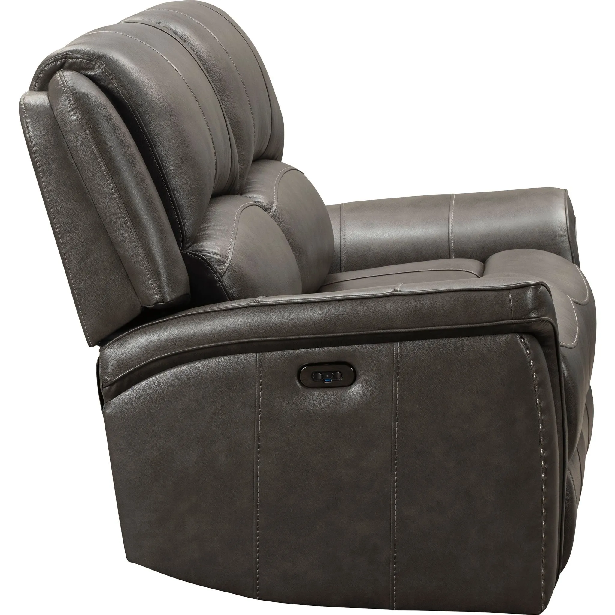 Gaspar Power Reclining Loveseat with Adjustable Headrest