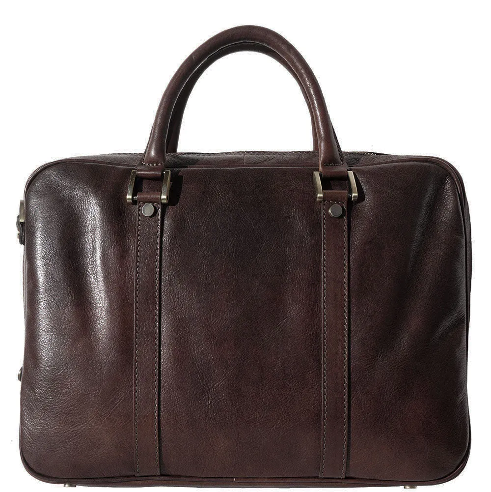 Gianpaolo leather briefcase