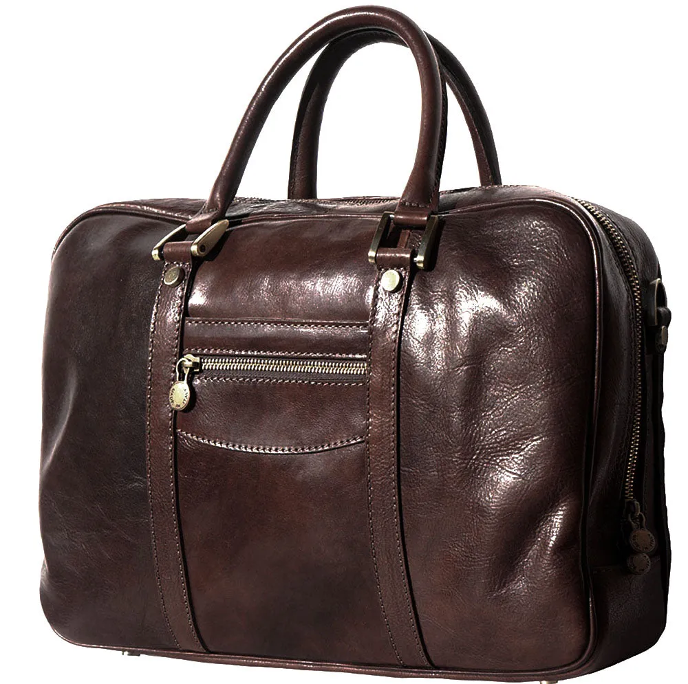 Gianpaolo leather briefcase