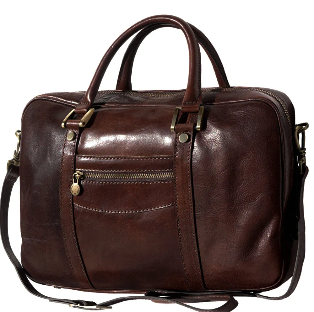 Gianpaolo leather briefcase