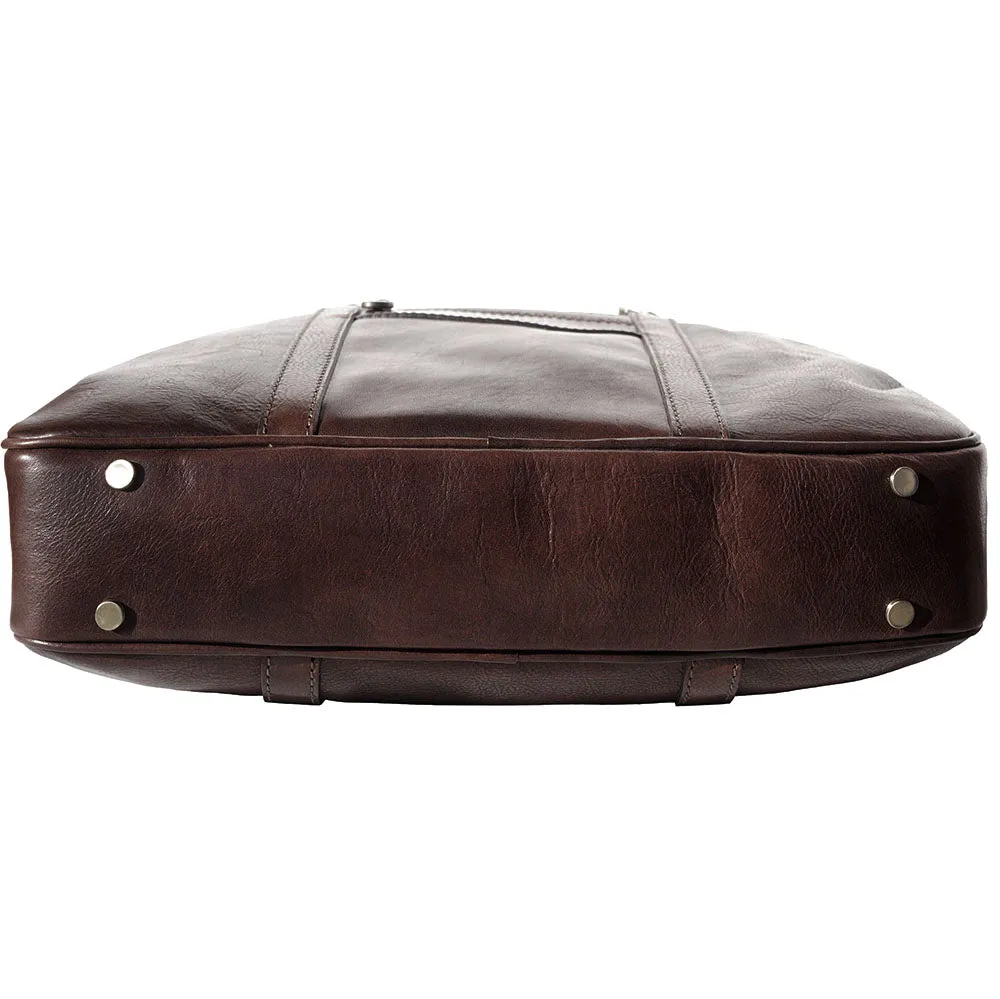Gianpaolo leather briefcase