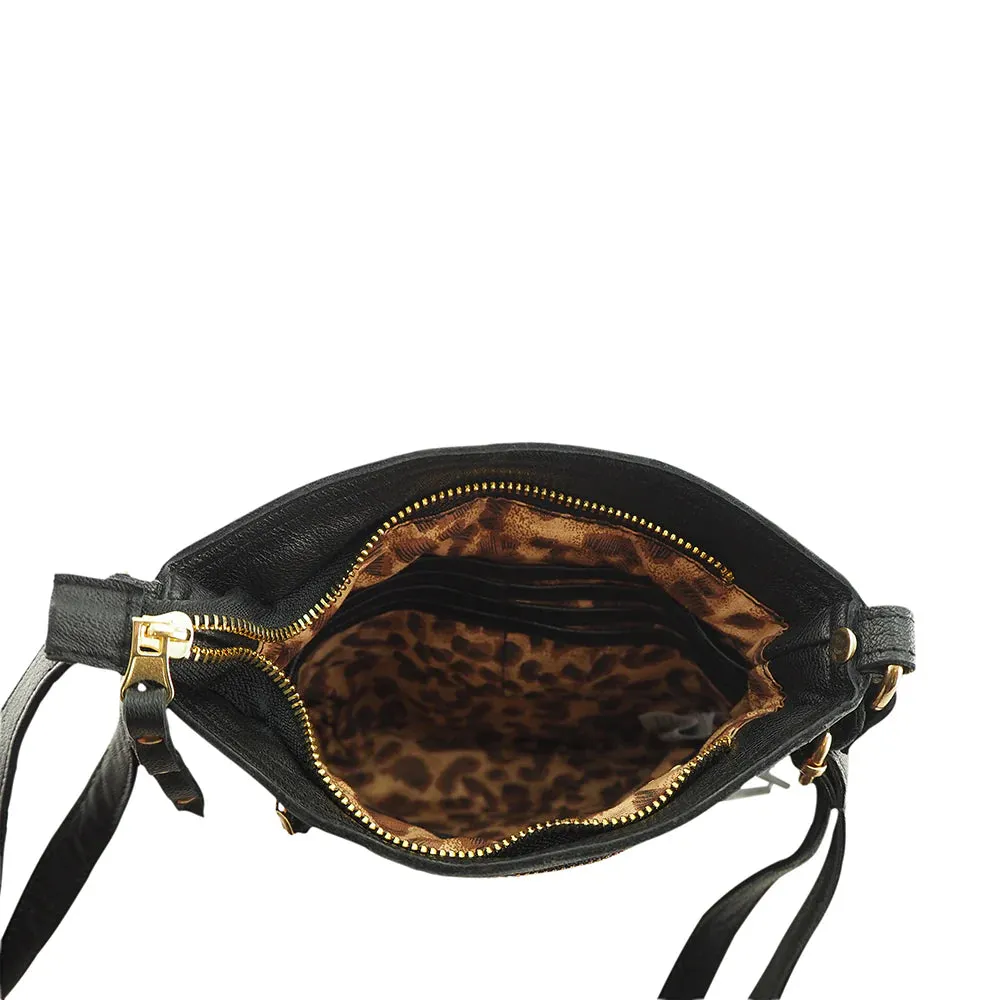 Gold Jamie Crossbody | Black