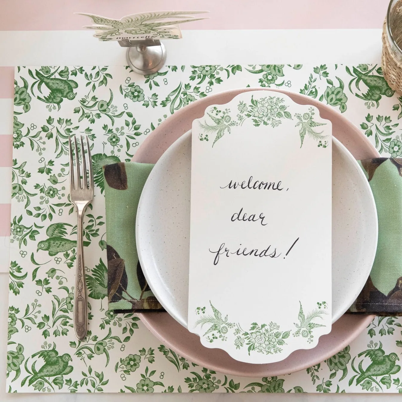 Green Regal Peacock Placemat