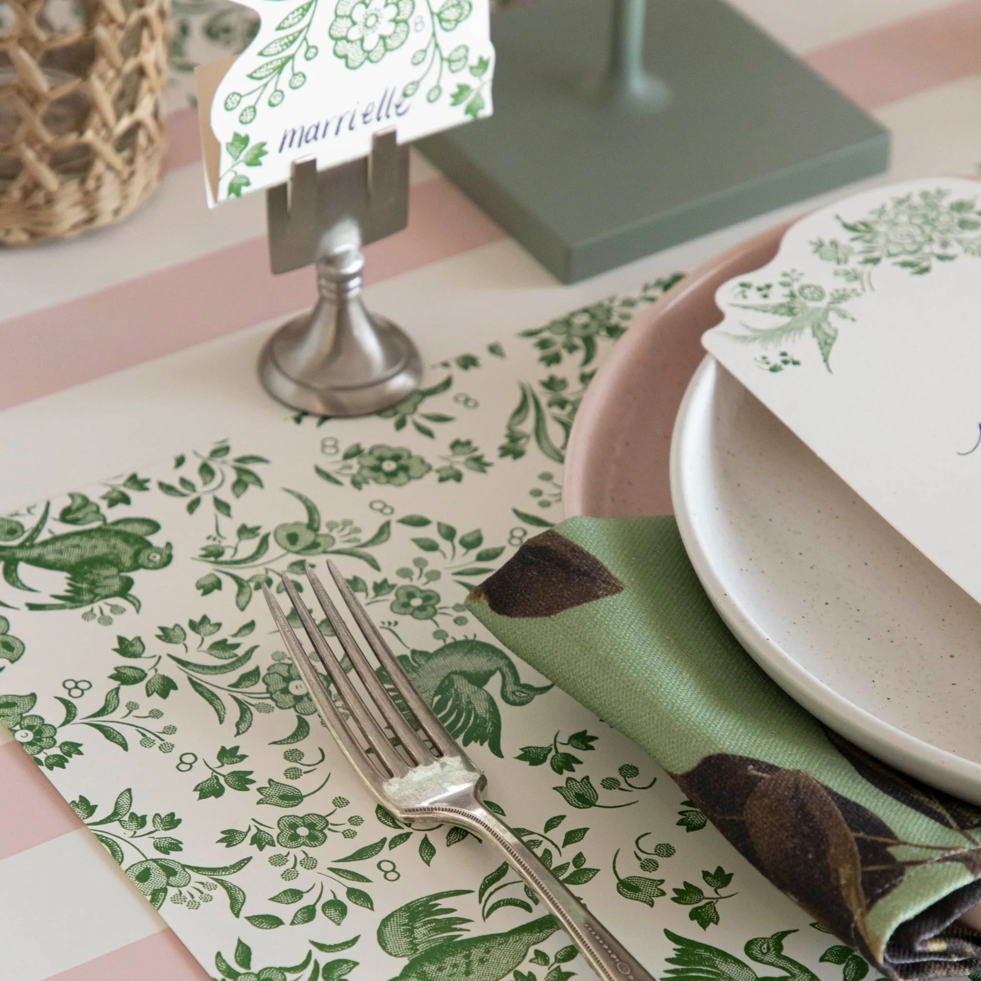 Green Regal Peacock Placemat