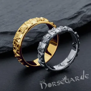 Handcrafted Triquetra Noble Band - Gold