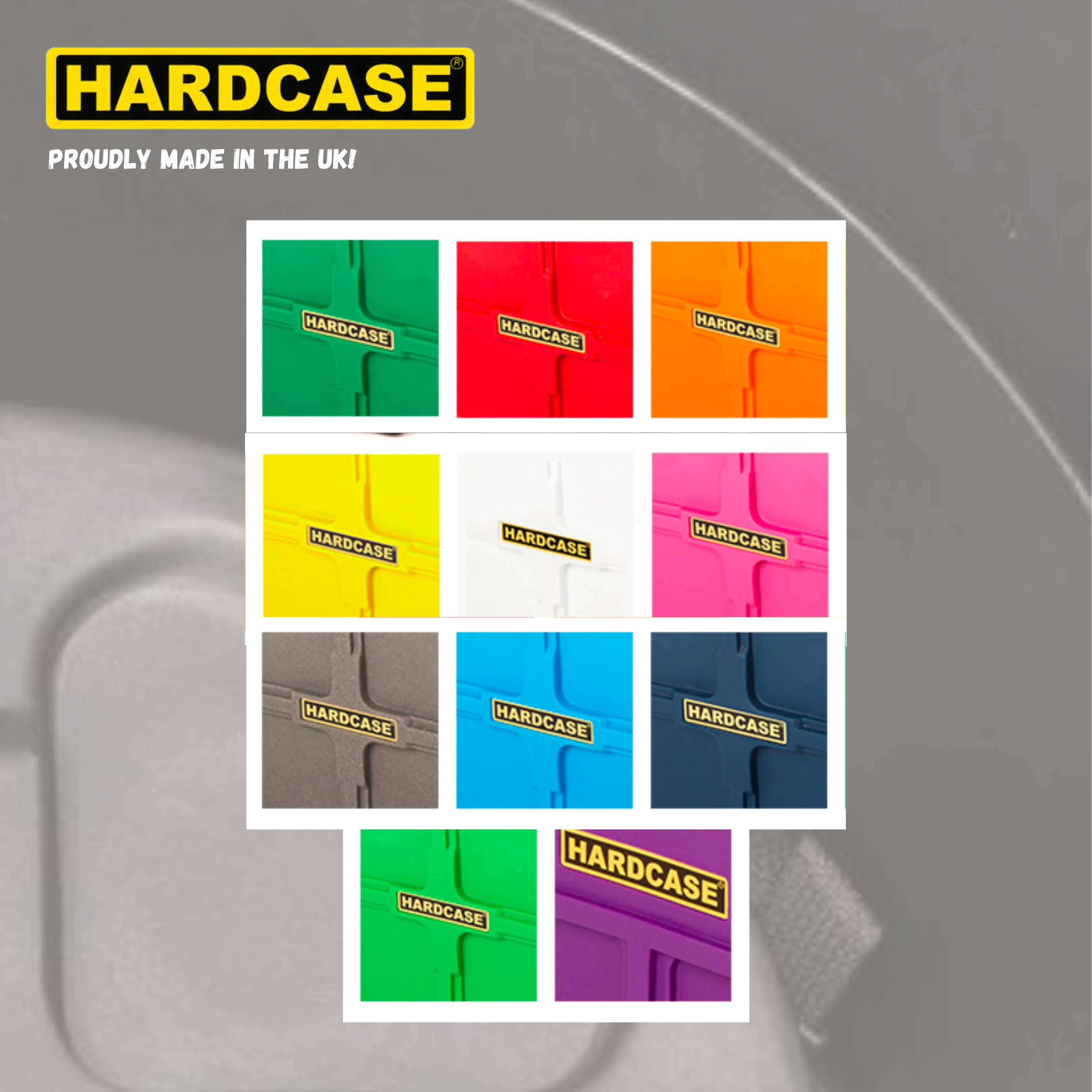HARDCASE 14" Floor Tom Drum Case With Pads