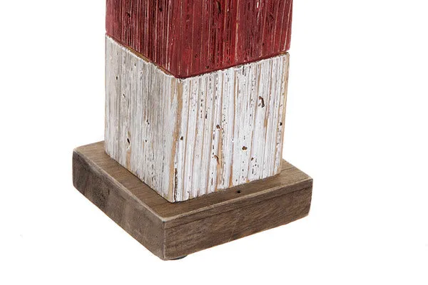 Headlight Dekodonia Ornamental Sailor Metal Paolownia wood (10 x 10 x 42 cm)