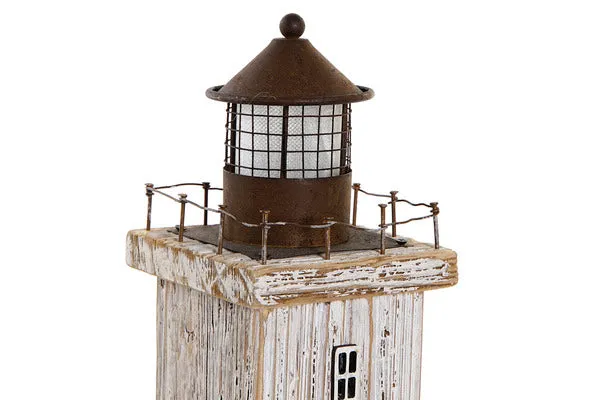 Headlight Dekodonia Ornamental Sailor Metal Paolownia wood (10 x 10 x 42 cm)