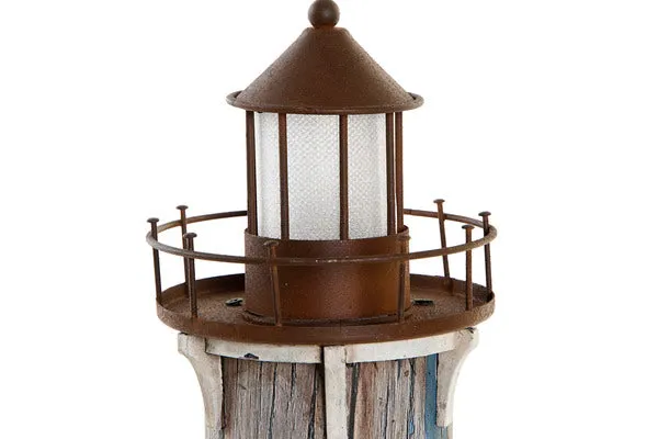 Headlight Dekodonia Ornamental Sailor Wood Metal (10 x 8 x 37 cm)