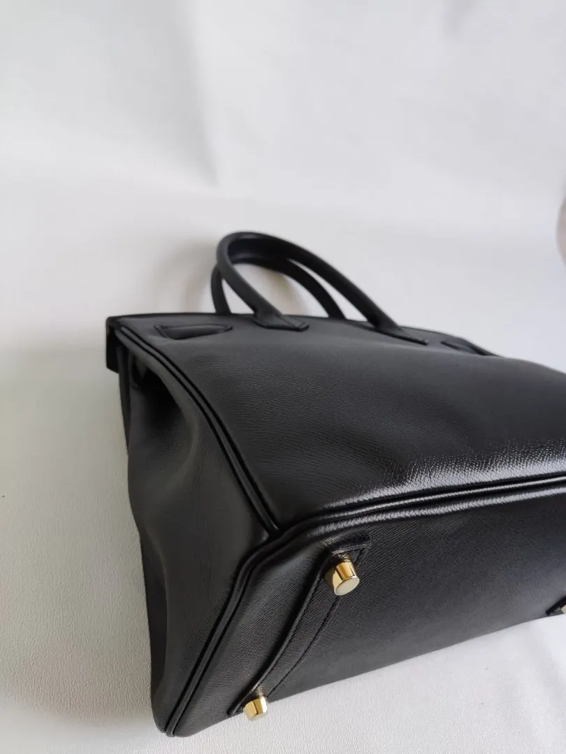 Hermès black epsom Birkin 30 Epsom