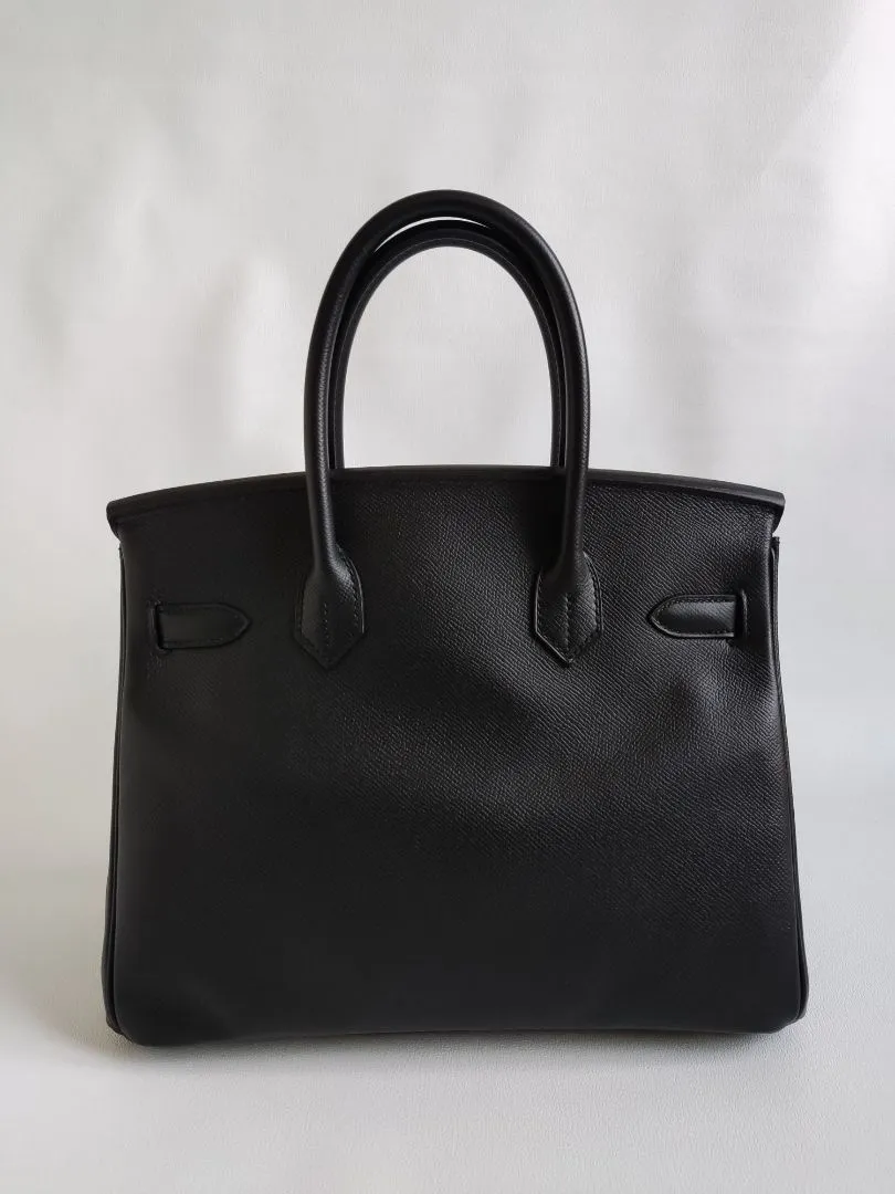 Hermès black epsom Birkin 30 Epsom