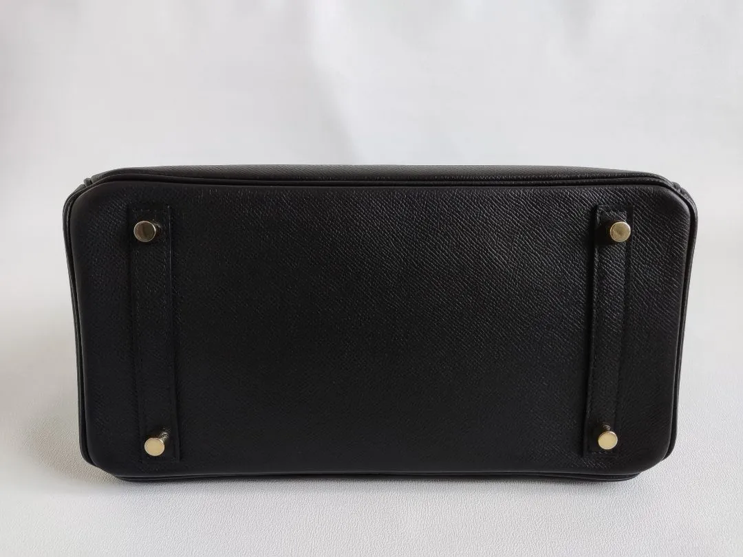 Hermès black epsom Birkin 30 Epsom