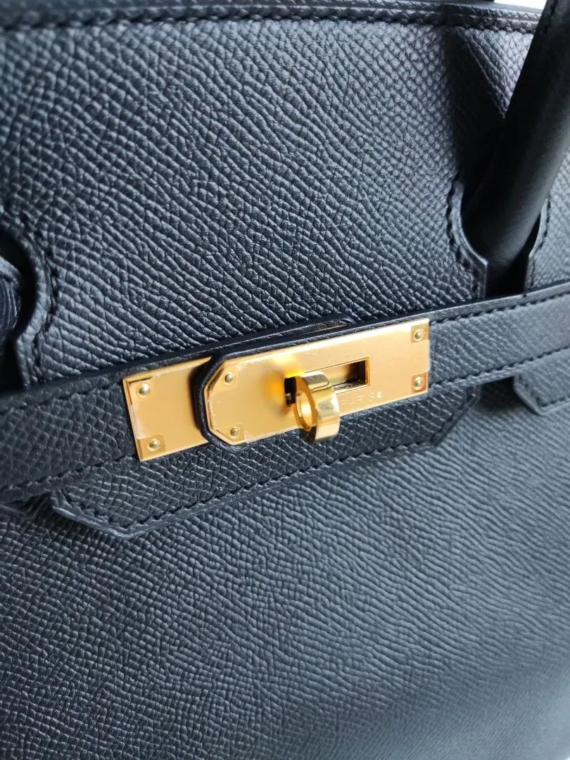 Hermès black epsom Birkin 30 Epsom