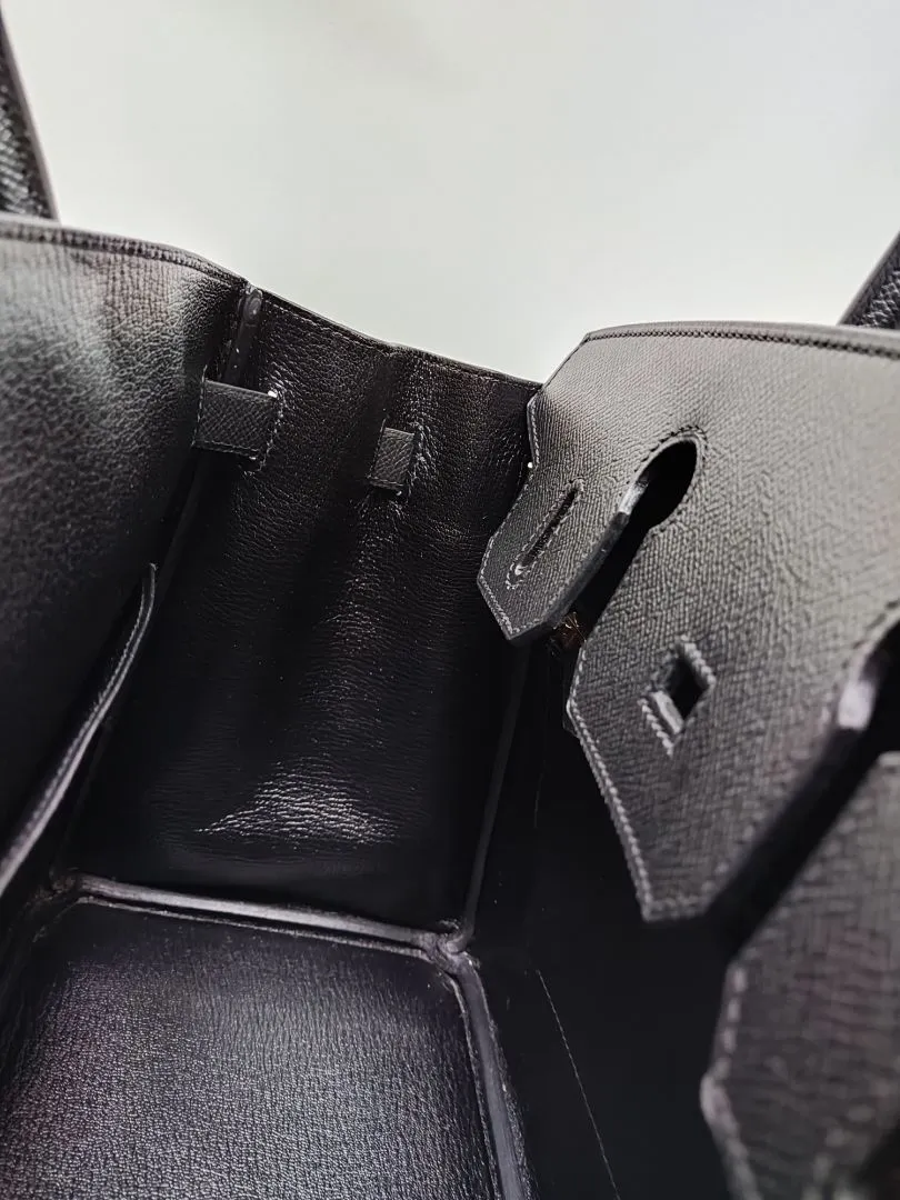 Hermès black epsom Birkin 30 Epsom