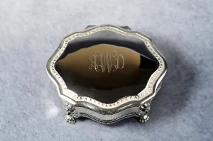 Jewelry Box Silver Victorian