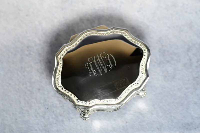 Jewelry Box Silver Victorian