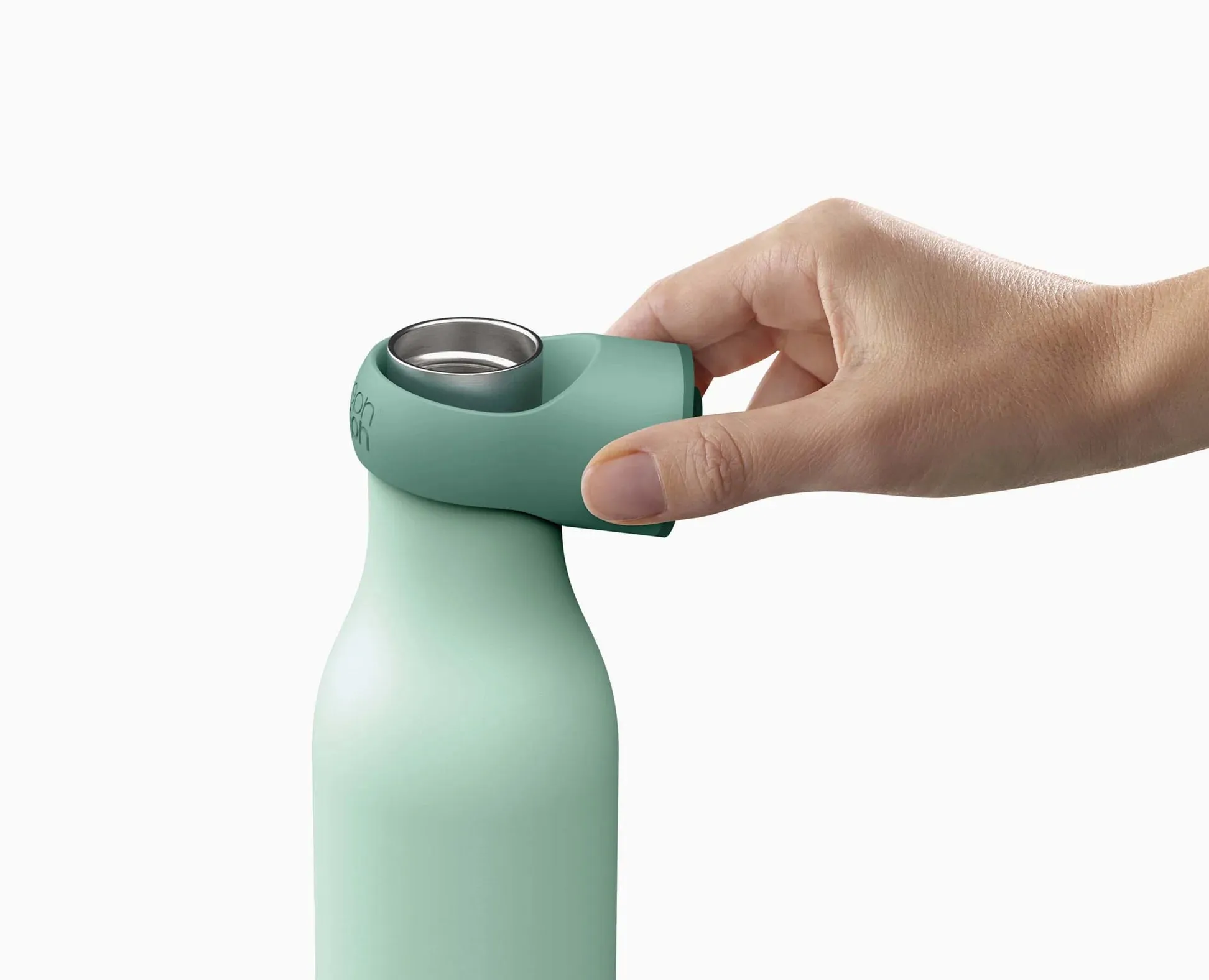 Joseph Joseph Loop™ 500ml Stainless-steel Green Vacuum Insulated Water Bottle