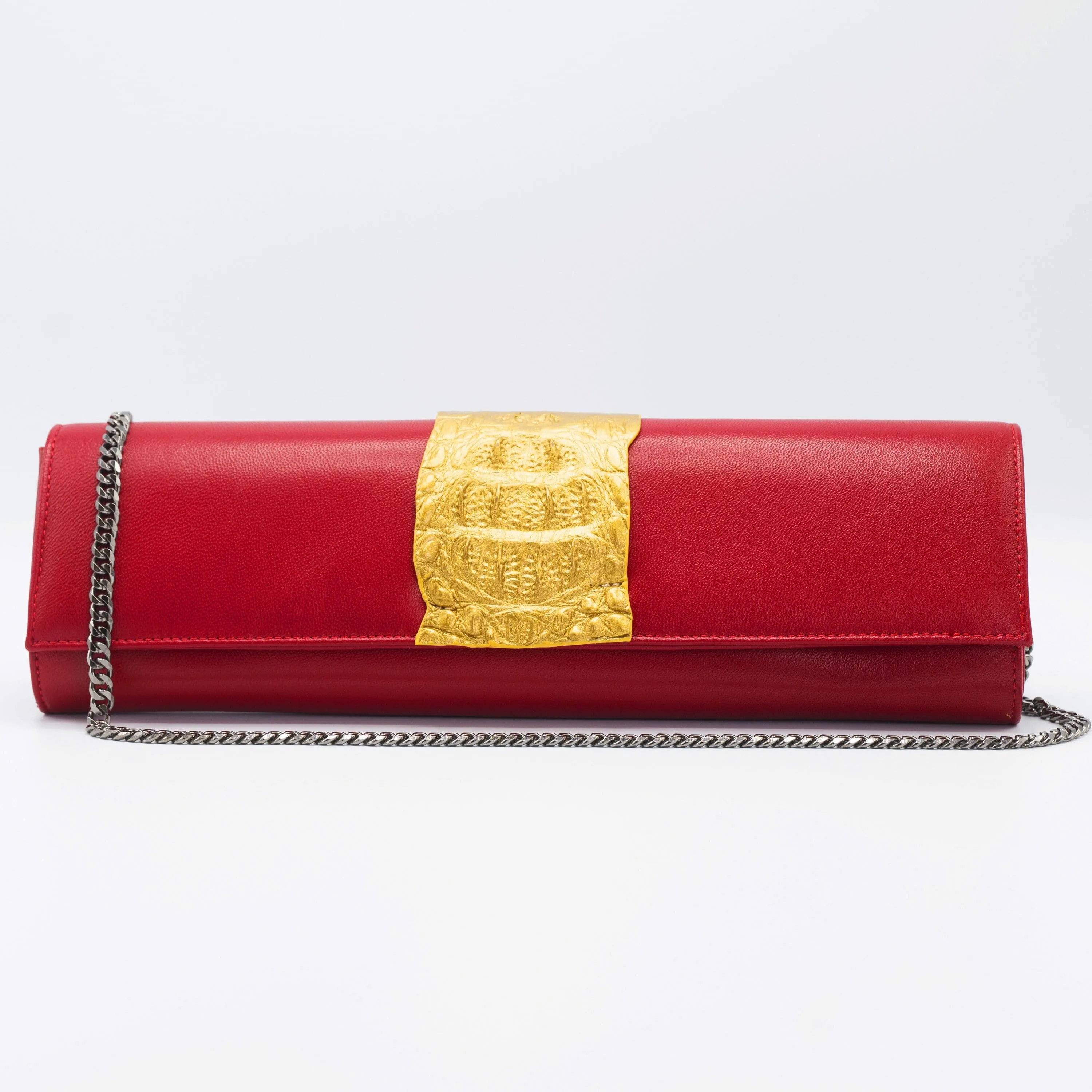 Kate Crocodile Clutch