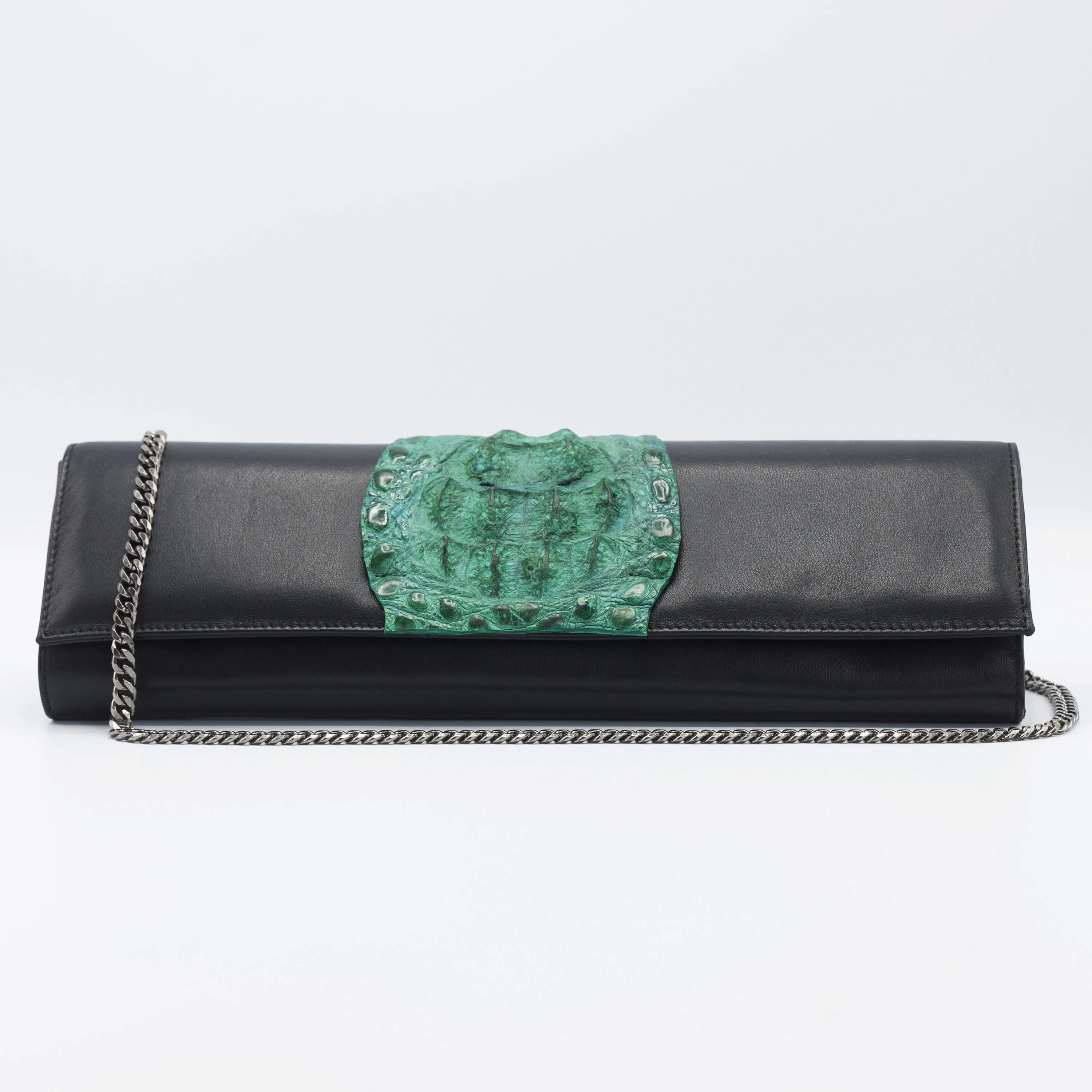Kate Crocodile Clutch