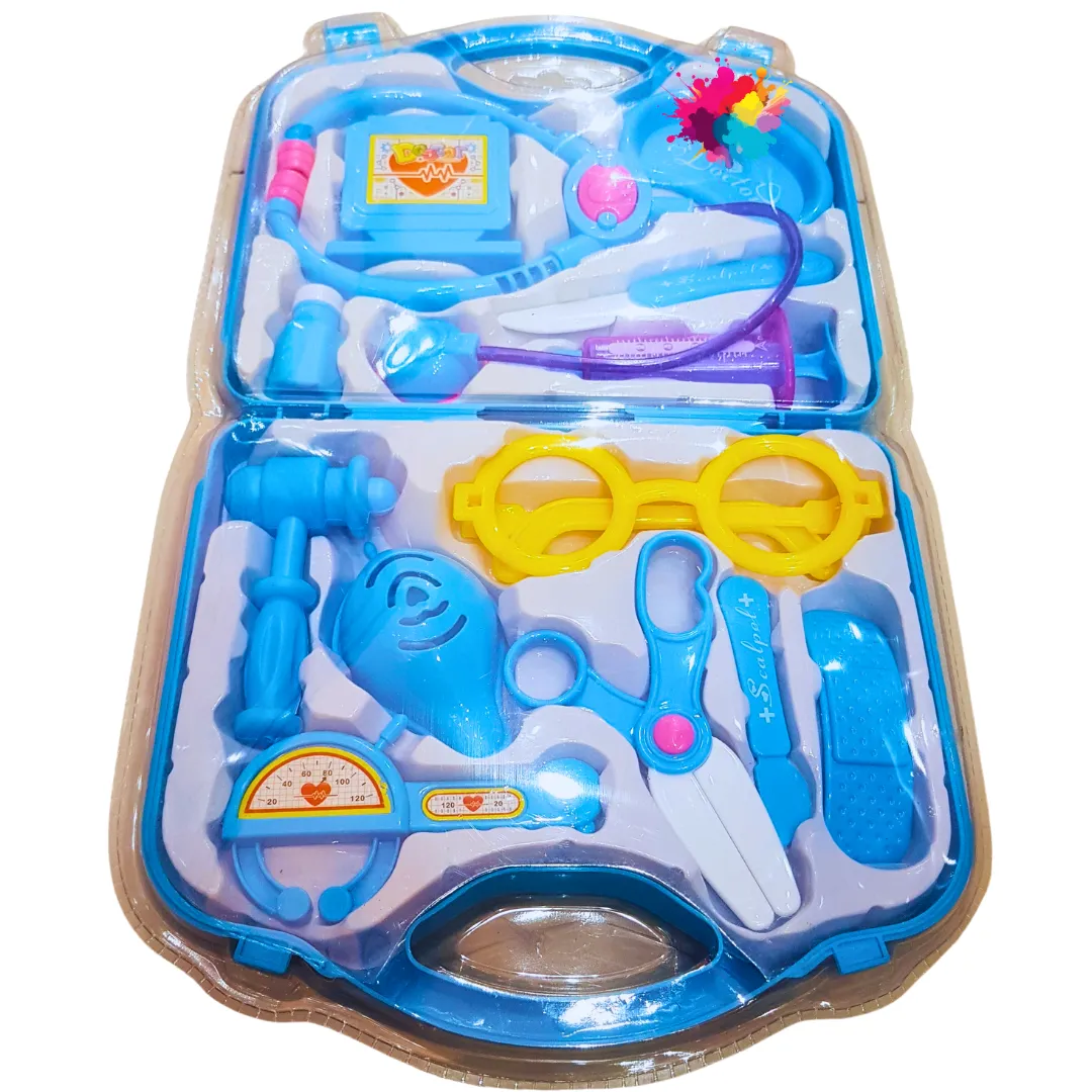 Kids Doctor Play Set | Blue Medical Kit for Pretend Play | Ages 3 