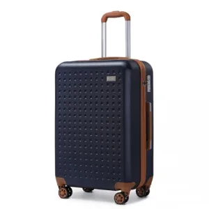 Kono 28 Inch Hard Shell ABS Suitcase with TSA Lock - Navy | Durable Travel Luggage