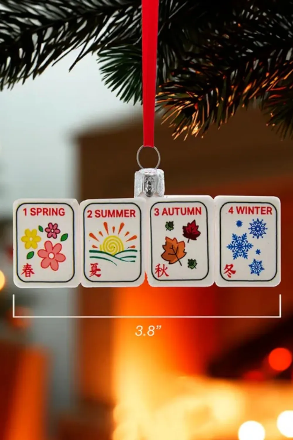 Kurt S. Adler Noble Gems™ Glass Mahjong Ornament
