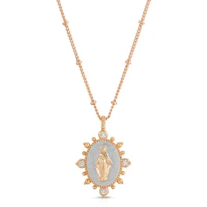 Lady Lourdes Pendant Silver/Gold