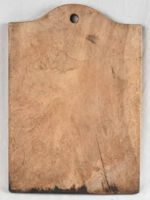 Large antique French cutting board - rounded - 25½"