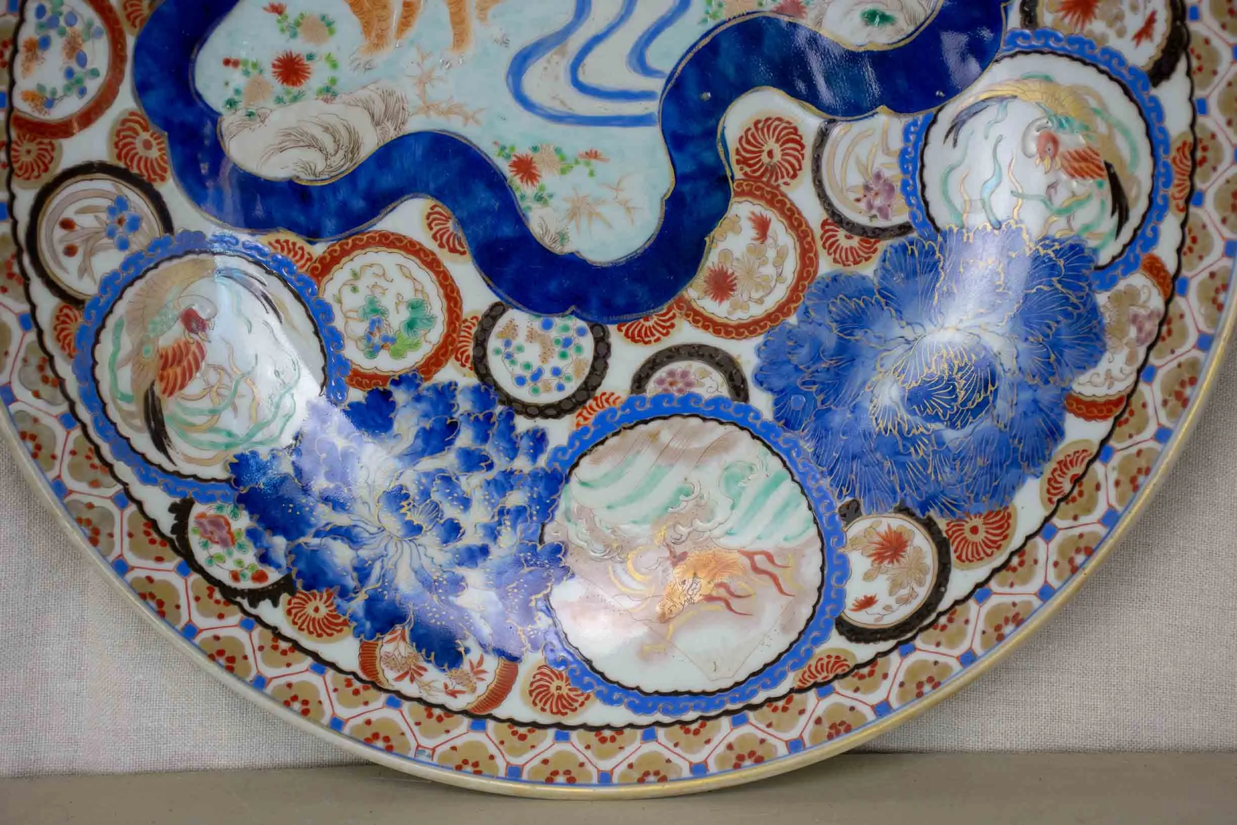 Large antique Japanese bowl