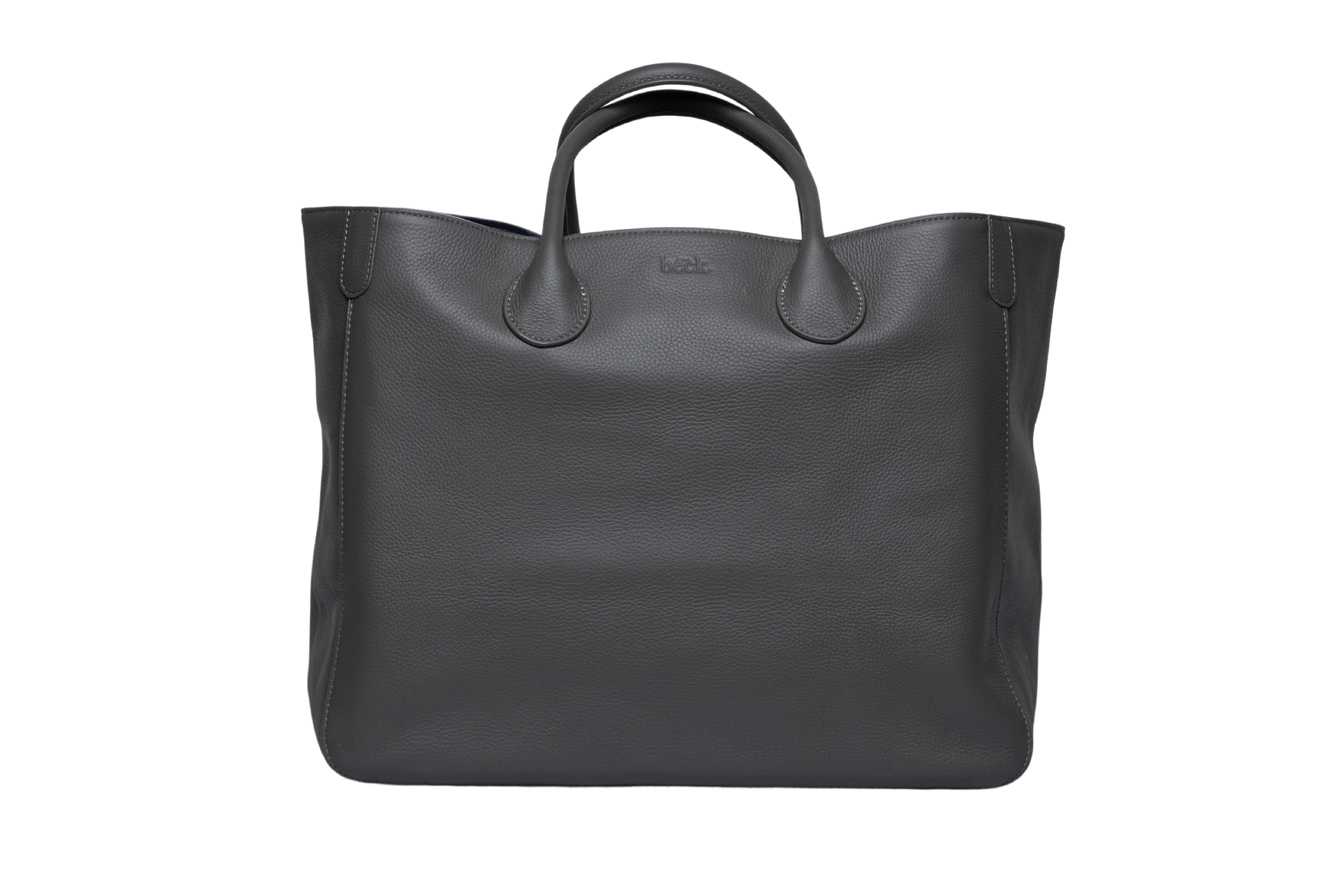 Large Classic Leather Beck Bag