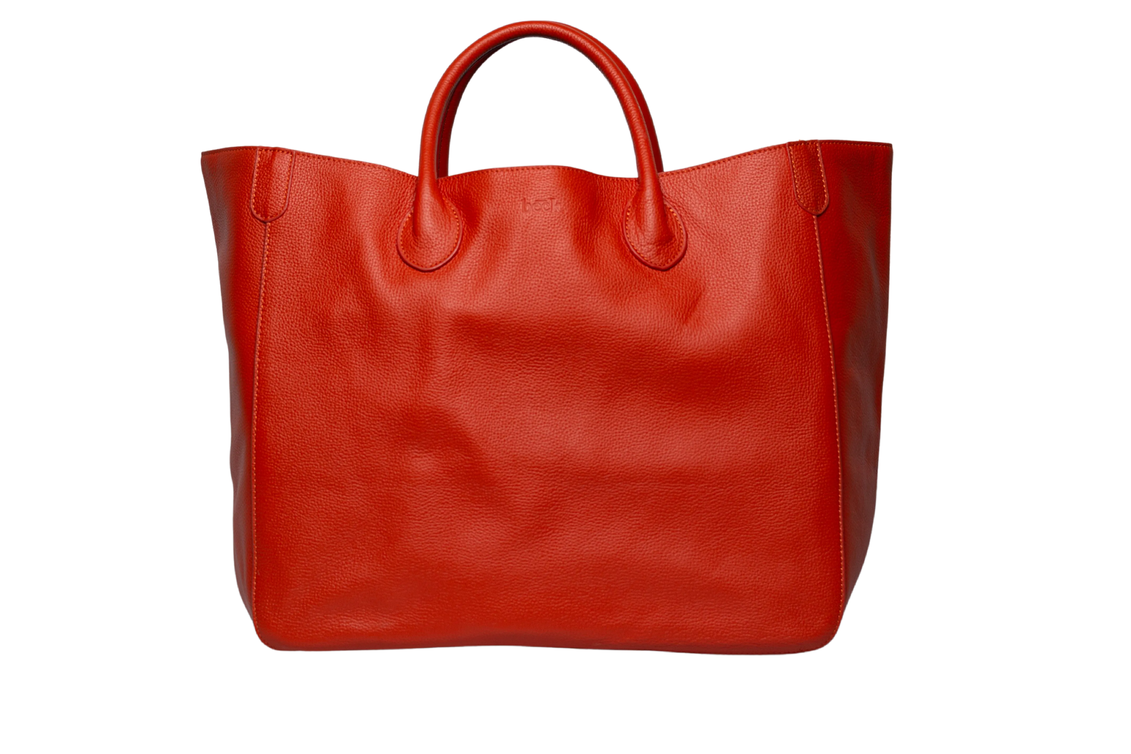 Large Classic Leather Beck Bag