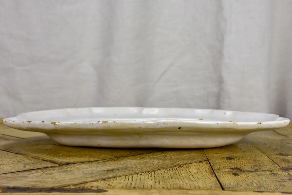 Large ironstone oval platter - late 19th Century 17" x 12¼"