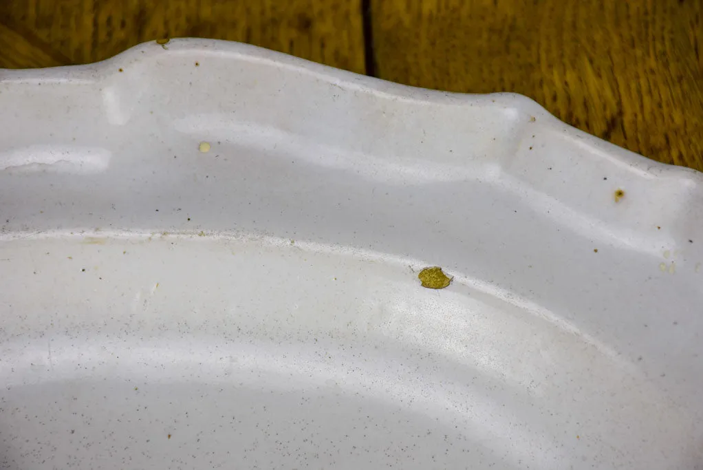 Large ironstone oval platter - late 19th Century 17" x 12¼"