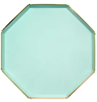Large Octagonal Plate Mint