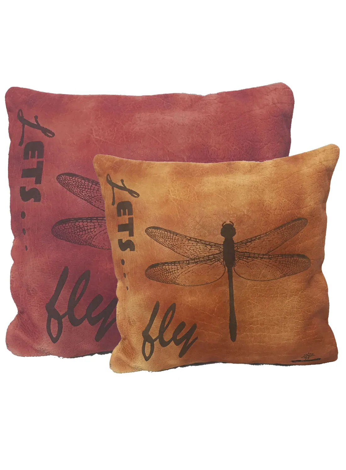 Leather Engrave Cushion Cover - Lets Fly