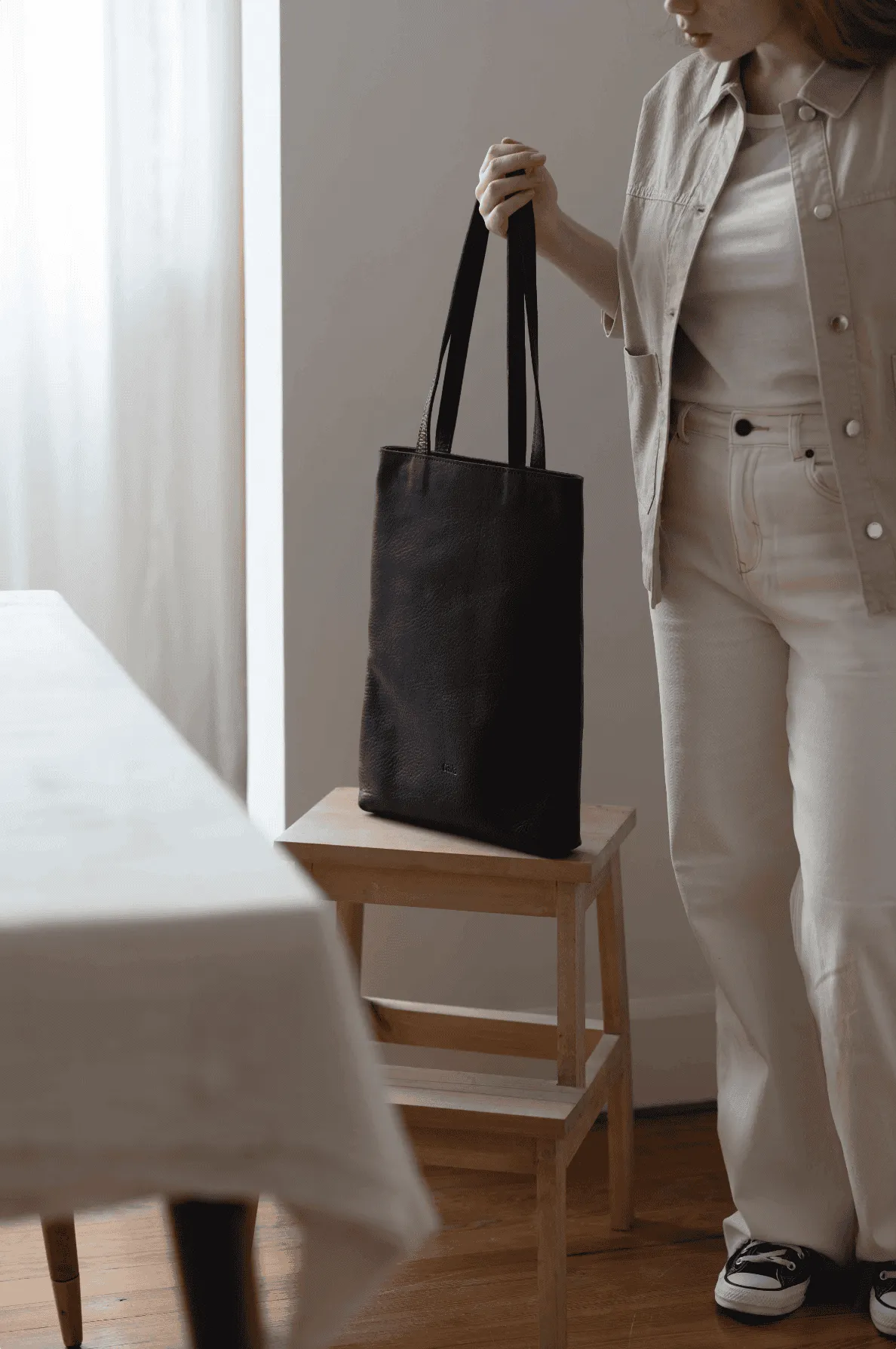 Leather tote bag - Jujuy