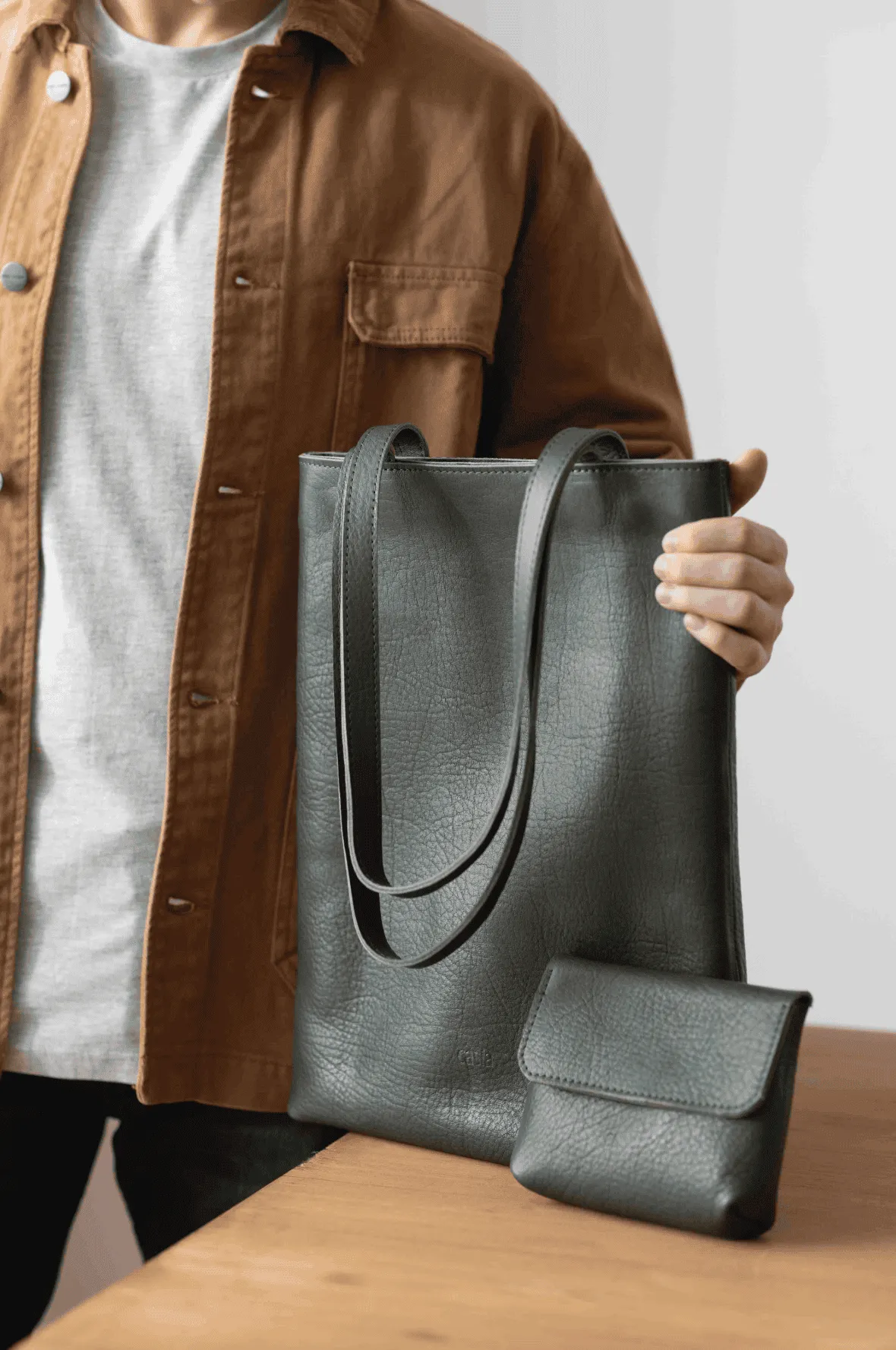 Leather tote bag - Jujuy