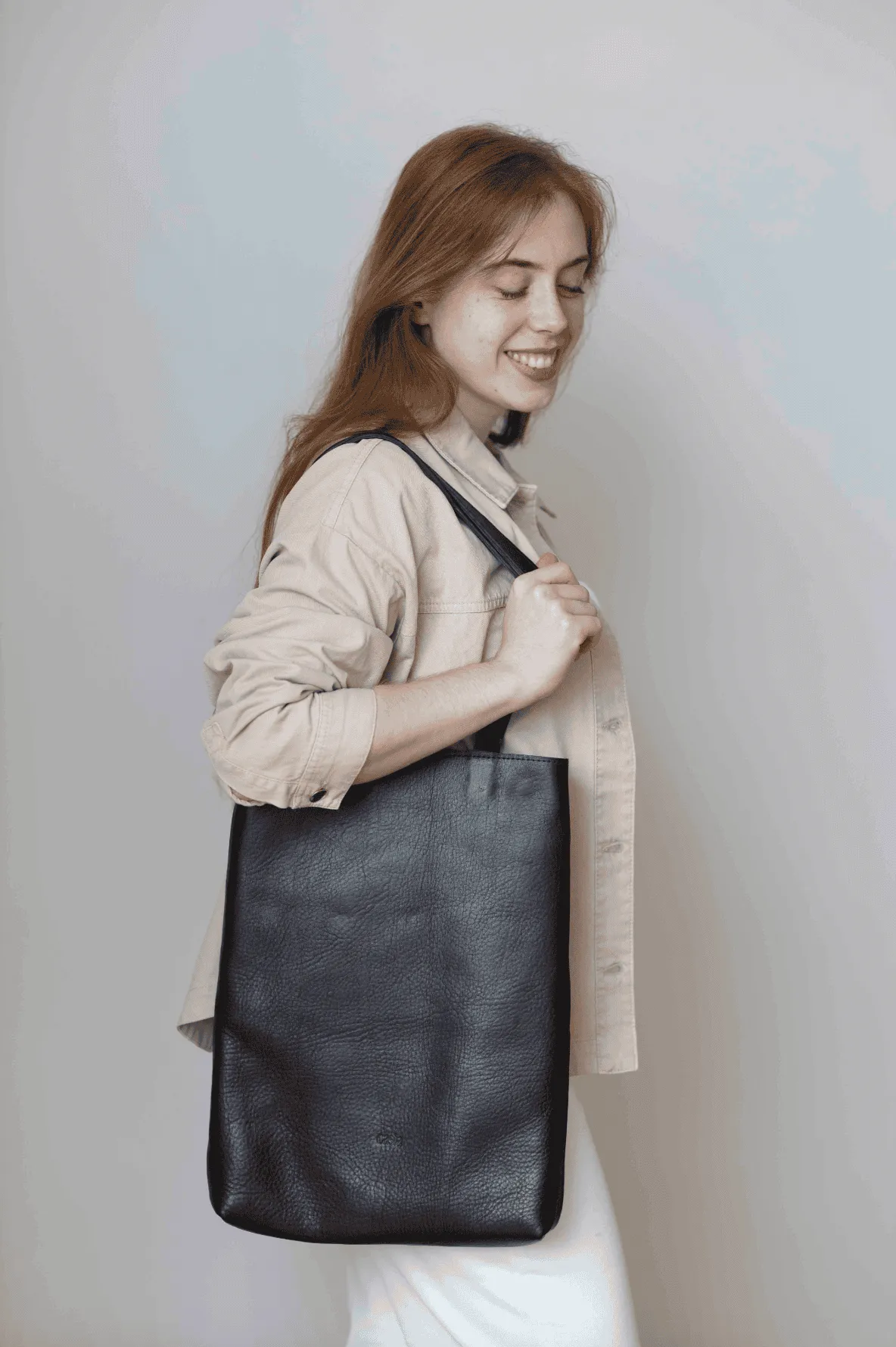 Leather tote bag - Jujuy
