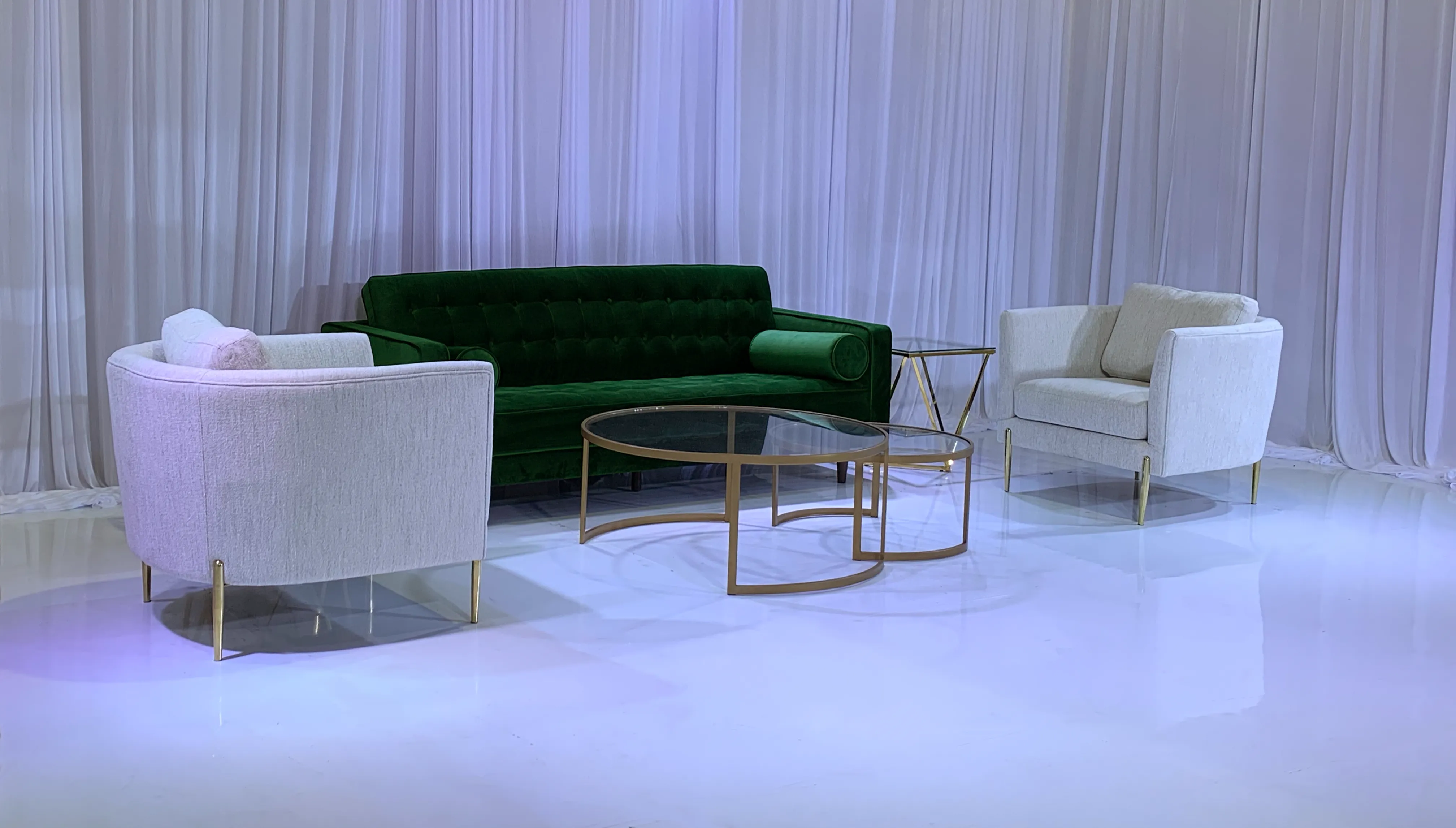 LIVINGSTON SOFA GROUPING 3 - HUNTER GREEN