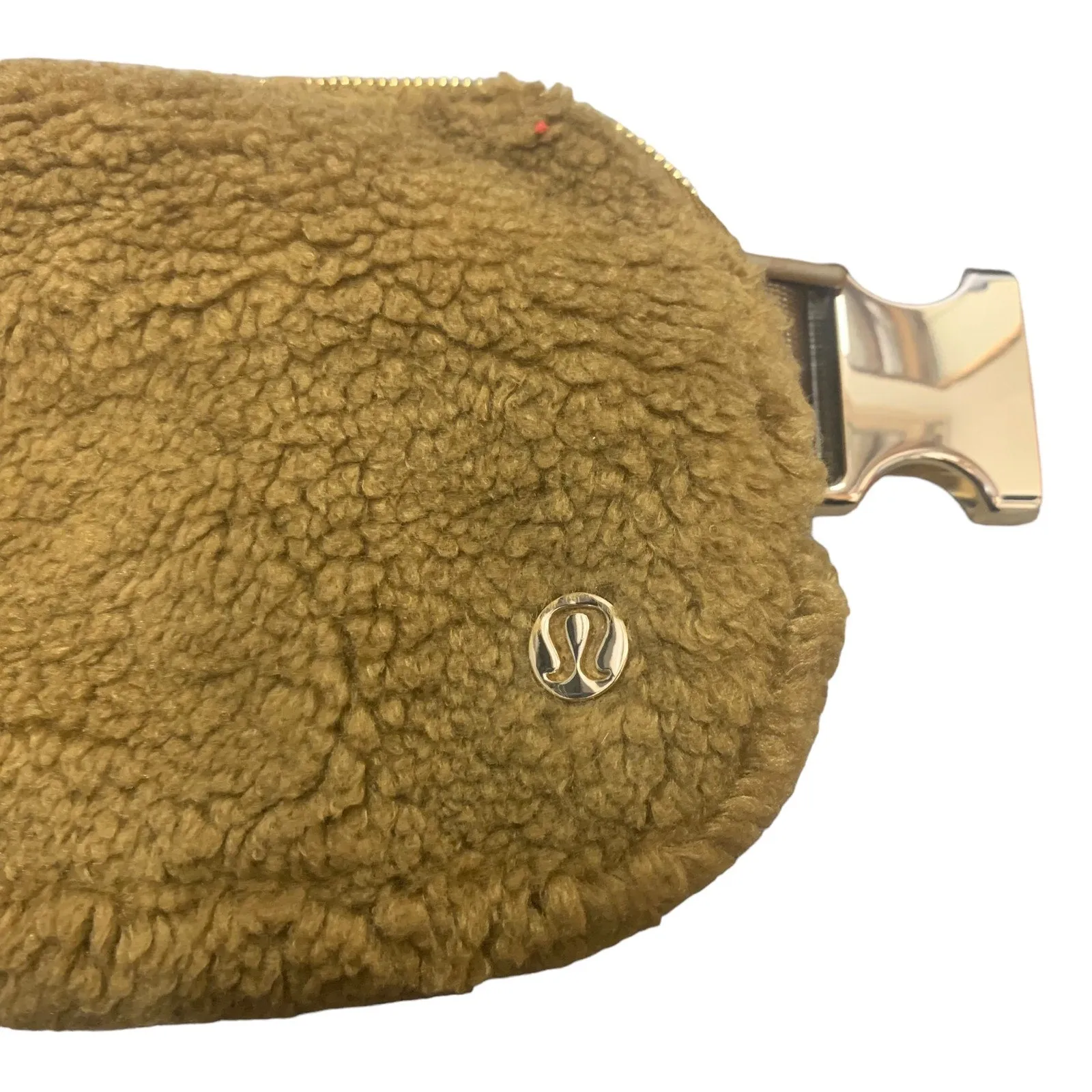 Lululemon Everywhere Belt Bag Fleece Sherpa Burnt Caramel Fanny Pack Purse